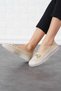 Bowknot Women's Ballerina Beige Knitwear Ballerina - 4