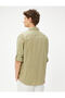 Classic Collar Shirt Buttoned Long Sleeve Cotton - 4