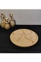Bamboo Presentation Serving Tray & Plate - Snack Bowl Breakfast Cheese Plate 5 Compartments - 4