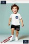 Children's Unisex “Astronot Nasa Logo In“ Special Printed Crew Neck T-Shirt - Shorts Set - 2