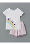 New Season Crew Neck Girls' Shorts Pajama Set - S5J815Z4