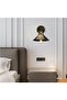 Vintage, Retro, Rustic Brushed Matt Gold Black 1Xe27 Metal Wall Sconce Diameter: 23cm - 2