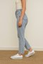 Evla Ice Blue Women's Mom Jean High Waist Lycra Cotton Jeans - 3