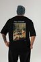 Paul Cezanne Curtain Back Printed Black Oversize T-Shirt Men Women Crew Neck Cotton T-Shirt