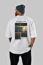 Edward Hopper Night Owls Back Printed White Oversize T-Shirt Men Women Crew Neck Cotton t Shirt - 4