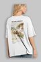 Michelangelo Back Printed White Oversize T-Shirt Men Women Crew Neck Cotton Tshirt - 3