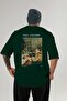 Paul Cezanne Curtain Back Printed Green Oversize T-Shirt Men Women Crew Neck Cotton T-Shirt