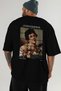 Caravaggio Boy Back Printed Black Oversize T-Shirt Men Women Crew Neck Cotton T-Shirt - 6