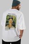 Frida Kahlo Back Printed White Oversize T-Shirt Men Women Crew Neck Cotton Tshirt - 7