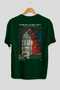 Osman Hamdi Bey Back Printed Green Oversize T-Shirt Men Women Crew Neck Cotton T-Shirt - 2
