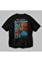 Andy Warhol Back Printed Black Oversize T-Shirt Men Women Crew Neck Cotton T-Shirt - 3