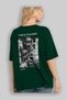 Pablo Picasso Guernica Back Printed Green Oversize T-Shirt Men Women Crew Neck Cotton t Shirt - 4