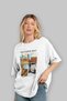 Salvador Dali Front Printed White Oversize T-Shirt Men Women Crew Neck Cotton T-Shirt - 4