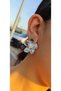 Women's Pearl Flower Earrings - 2