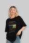 Edward Hopper Night Owls Front Printed Black Oversize T-Shirt Men Women Crew Neck Cotton t Shirt - 4