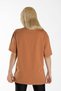 Women's Brick Front Cool Bear Printed Crew Neck Oversize Cotton T-Shirt - 3