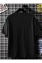 Unisex Black Forgotten Oversize Crewneck Tshirt - 2