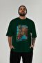 Andy Warhol Front Printed Green Oversized T-Shirt Men Women Crew Neck Cotton t Shirt - 5