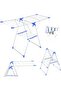 Clothes Drying Stand with Adjustable Folding Wings Clothes Hanger Stand - 4