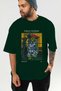 Pablo Picasso Front Printed Green Oversized T-Shirt Men Women Crew Neck Cotton t Shirt - 6