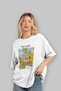 Van Gogh Front Printed White Oversize T-Shirt Men Women Crew Neck Cotton t Shirt - 4