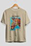 Andy Warhol Front Printed Beige Oversize T-Shirt Men Women Crew Neck Cotton T-Shirt - 2