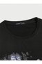 Unisex Stylish Comfortable Oversize Cotton Crew Neck T-Shirt with Special Design Code 33196 - 4