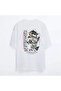 Unisex White Oversize T-shirt Printed Osaka T-Shirt