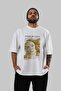 Sandro Botticelli Front Printed White Oversize T-Shirt Men Women Crew Neck Cotton t Shirt - 6