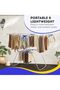 Heavy Duty Foldable Clothes Drying Rack with Adjustable Wings - 8