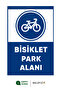 "Bicycle Parking Space" Warning Sign 35X25 cm Foil Printing Forex Signage |   Double Tape Shipping - 2