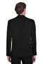 Black Slim Fit Mono Collar Casual Suit - 7