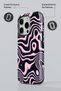 iPhone 15 Dual Layer Shock Absorbing Protection Abstract Glossy Superior Protect Phone Case - 3