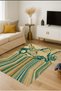 Mosso Multicolored Flowing Colors Detailed Woven Base Modern Decorative Carpet Mosso168 - 2