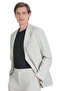 Linen Slim Fit Mono Collar Casual Suit - 2