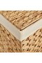 Laundry Basket with 3 Sections 75x42.5x52 cm Water Hyacinth - 8