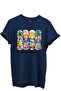 Beach Please Written Colorful Beach and Sunset Themed 100% Cotton Regular Fit Unisex T-Shirt