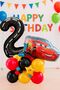 Cars Cars Lightning Mcqueen Race Car Concept 2 Years Old Balloon Set Cars Cars Birthday Set