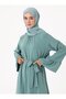 Hijab Dress with Flange Detail on the Sleeves - Çağla - - 4