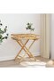 Folding Tray Table 60x40x68 cm Bamboo - 2