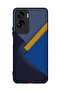 غطاء حماية لهاتف Honor 90 Lite 5G بنقشة مثلثات جلدية