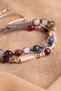 Certified Capricorn Natural Stone Double Macrame Bracelet - 4