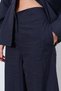 Women's Black Wide Double Pipe Leg Trousers - 4