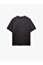 Short Sleeve Cotton Stitching Detail Tok Fabric Regular Fit Crew Neck T-Shirt - 4