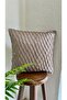 Bronze Brown Embossed Detailed Woven Fabric - 2