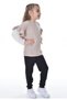 Sleeve Ruffle Detail 100% Cotton Long Sleeve Girls Bottom Top Set - 3