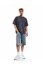 Short Sleeve Cotton Stitching Detail Tok Fabric Regular Fit Crew Neck T-Shirt