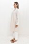 Stone-Cuff Button Linen Tunic - 3