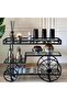 FFD Metal Food Serving Trolley – Multi-Purpose Kitchen Storage Rack & Utility Cart 100x40x90cm - 6
