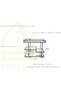 FFD Bar Cart Metal Bar Cart with Glass Shelves – 3-Tier Rolling Beverage Cart 80x40x90cm - 3